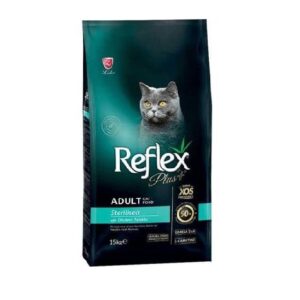 غذا خشک رفلکس پلاس گربه عقیم شده طعم مرغ