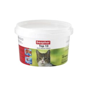 قرص مولتی ویتامین تاپ 10 گربه بیفار