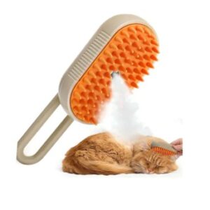 برس موی بخاردار و دسته‌دار سگ و گربه